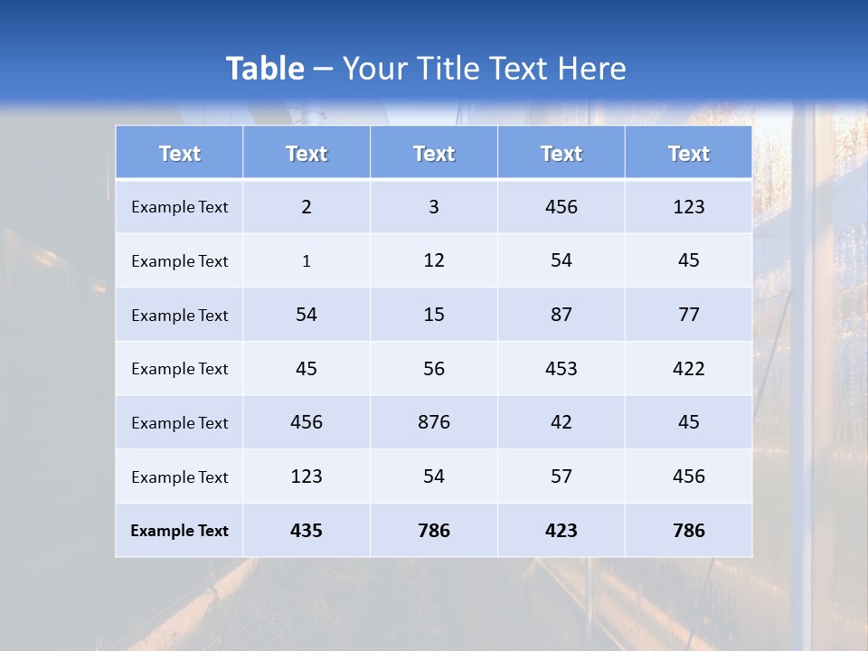 The Exterior Glass Facades Of A Huge Glasshouse With Heating System And Generator PowerPoint Template