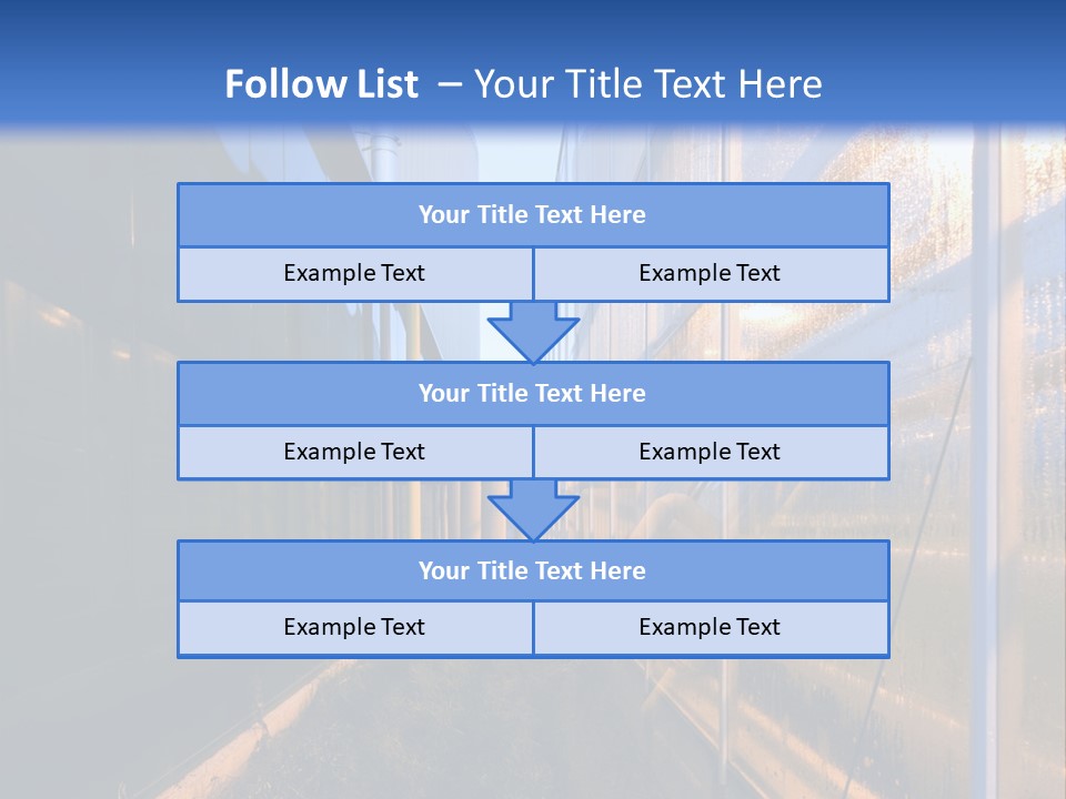The Exterior Glass Facades Of A Huge Glasshouse With Heating System And Generator PowerPoint Template