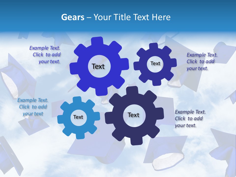 Red Apples With Magnifying Glass PowerPoint Template
