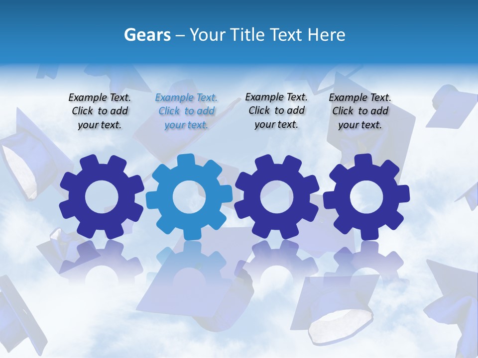 Red Apples With Magnifying Glass PowerPoint Template