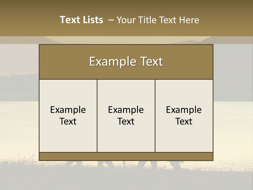 Elephant Bulls Wrestling At Sunset PowerPoint Template