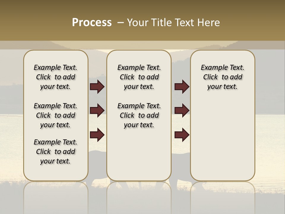 Elephant Bulls Wrestling At Sunset PowerPoint Template