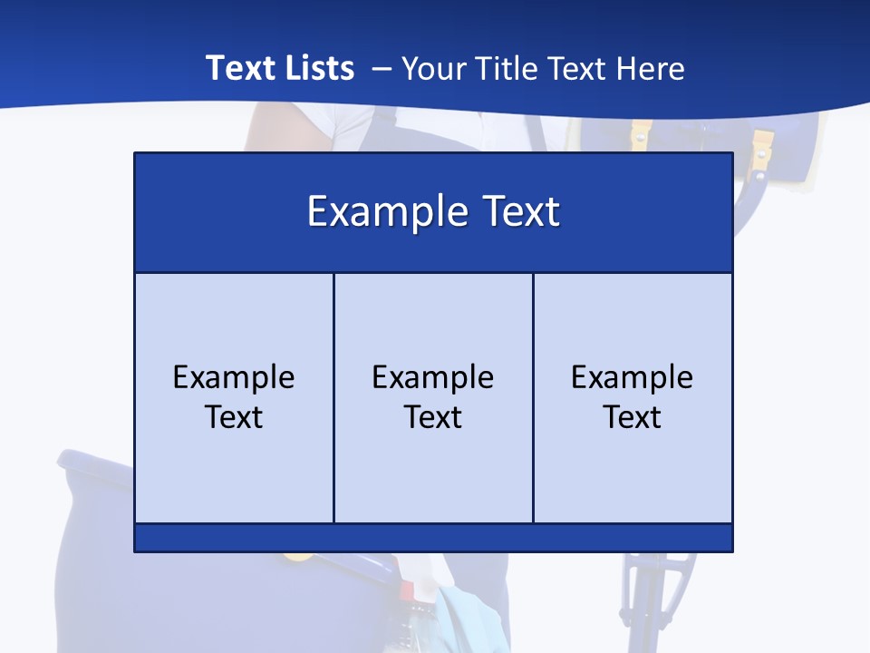 A Cute Maid Cleaner Woman With Mop And Bucket PowerPoint Template