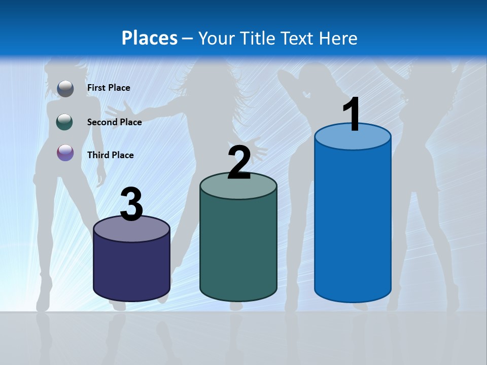 Girls Dancing At A Night Club PowerPoint Template