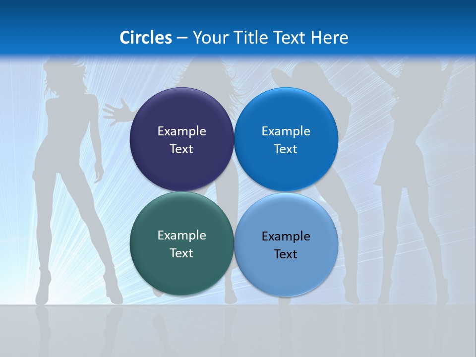 Girls Dancing At A Night Club PowerPoint Template