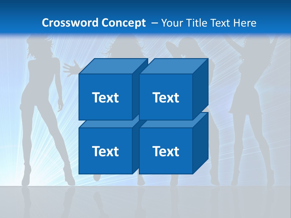 Girls Dancing At A Night Club PowerPoint Template