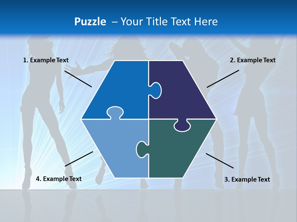 Girls Dancing At A Night Club PowerPoint Template