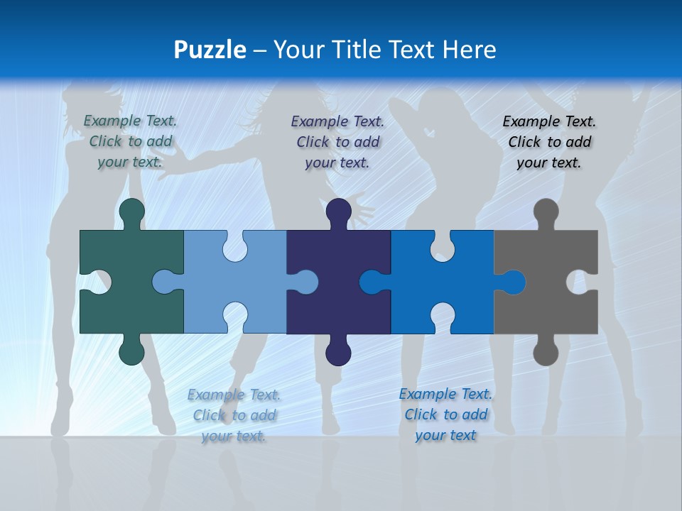 Girls Dancing At A Night Club PowerPoint Template