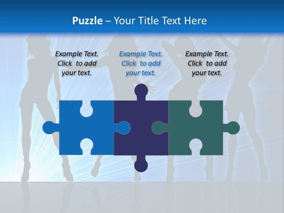 Girls Dancing At A Night Club PowerPoint Template