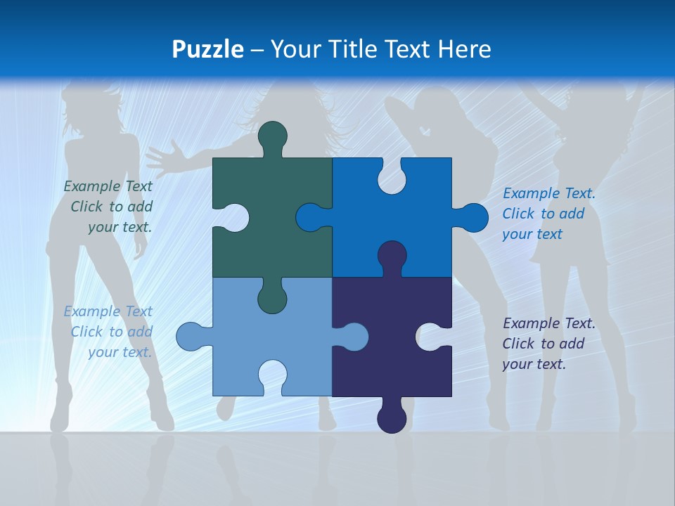 Girls Dancing At A Night Club PowerPoint Template