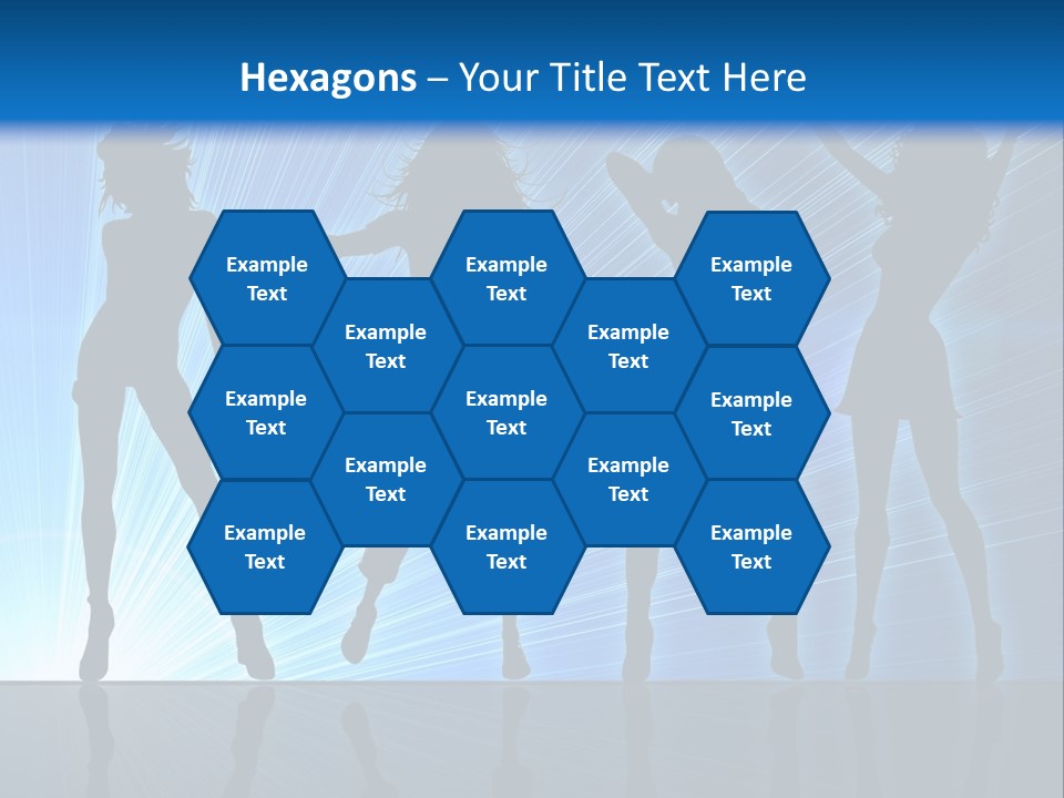 Girls Dancing At A Night Club PowerPoint Template