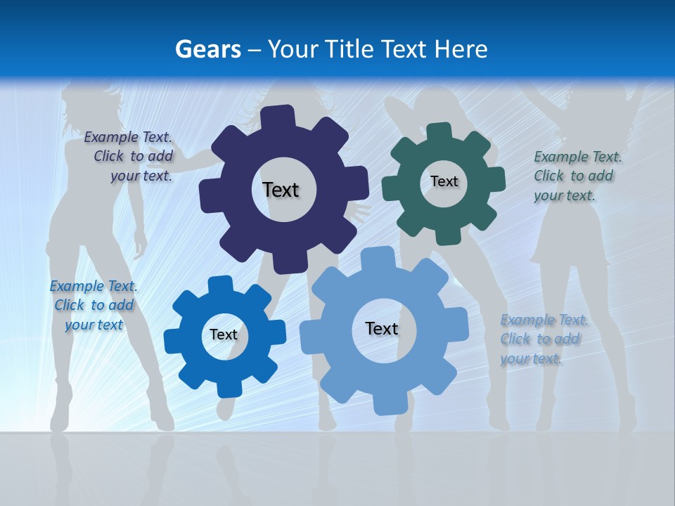 Girls Dancing At A Night Club PowerPoint Template