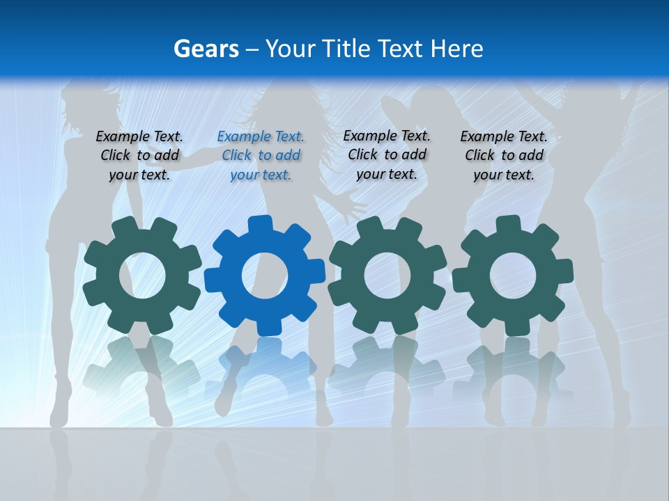 Girls Dancing At A Night Club PowerPoint Template