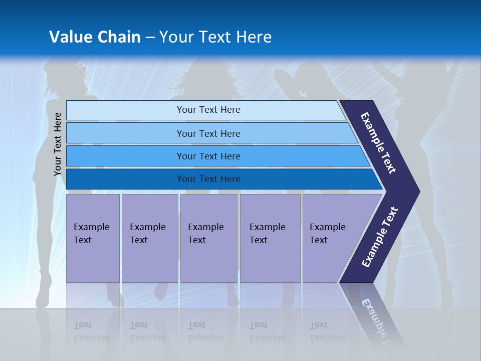 Girls Dancing At A Night Club PowerPoint Template