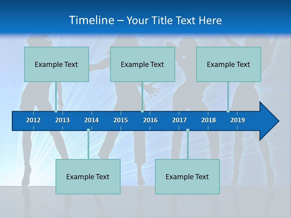 Girls Dancing At A Night Club PowerPoint Template