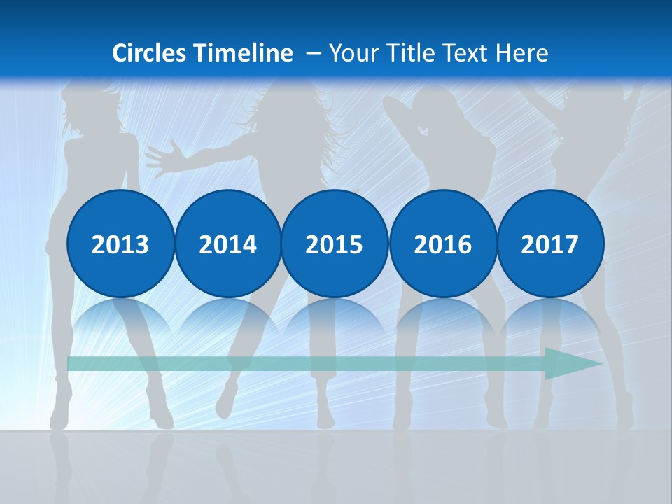 Girls Dancing At A Night Club PowerPoint Template