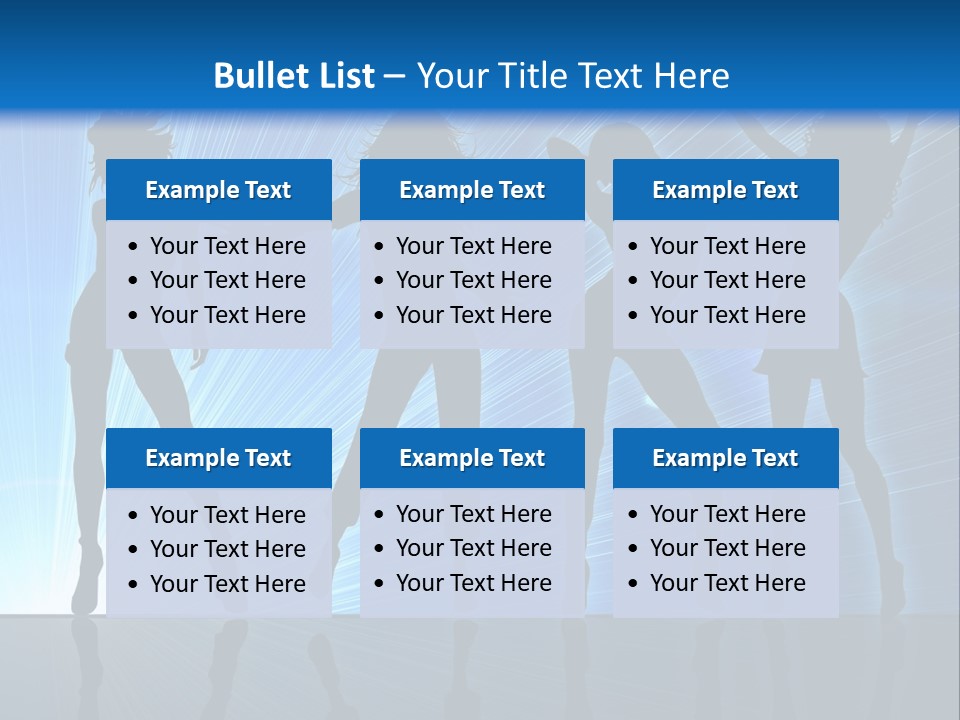 Girls Dancing At A Night Club PowerPoint Template