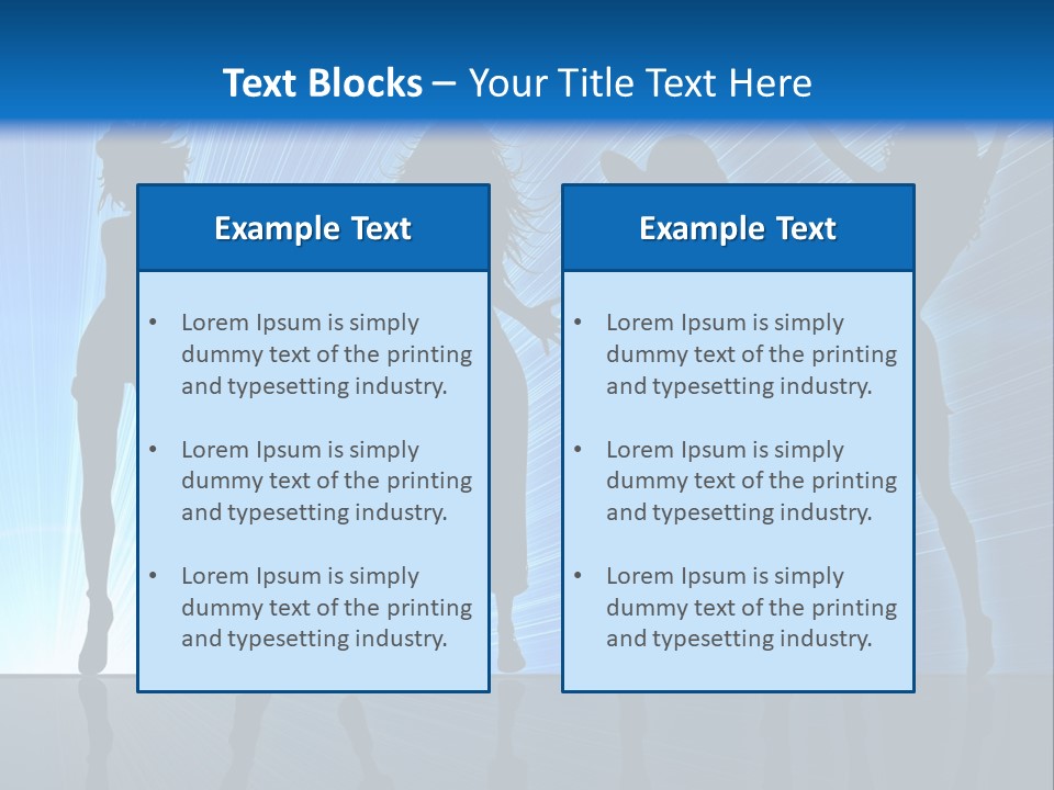 Girls Dancing At A Night Club PowerPoint Template