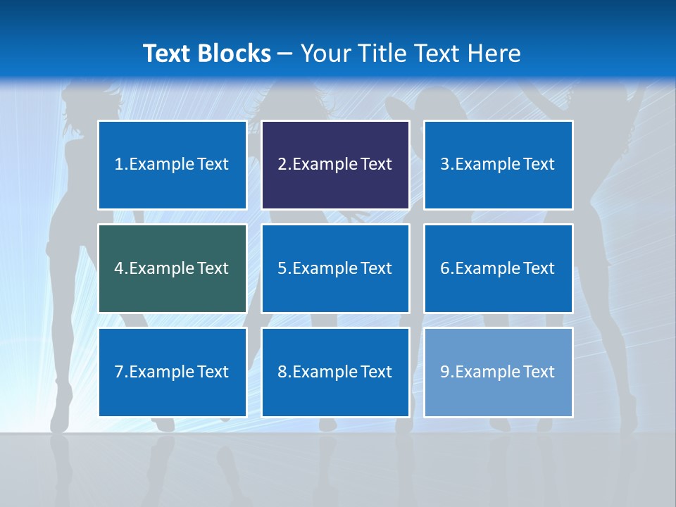 Girls Dancing At A Night Club PowerPoint Template