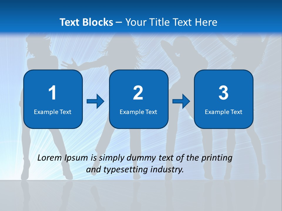 Girls Dancing At A Night Club PowerPoint Template