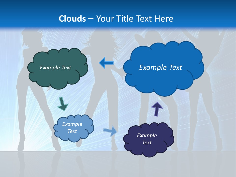 Girls Dancing At A Night Club PowerPoint Template