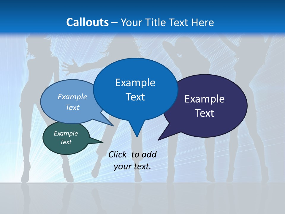 Girls Dancing At A Night Club PowerPoint Template