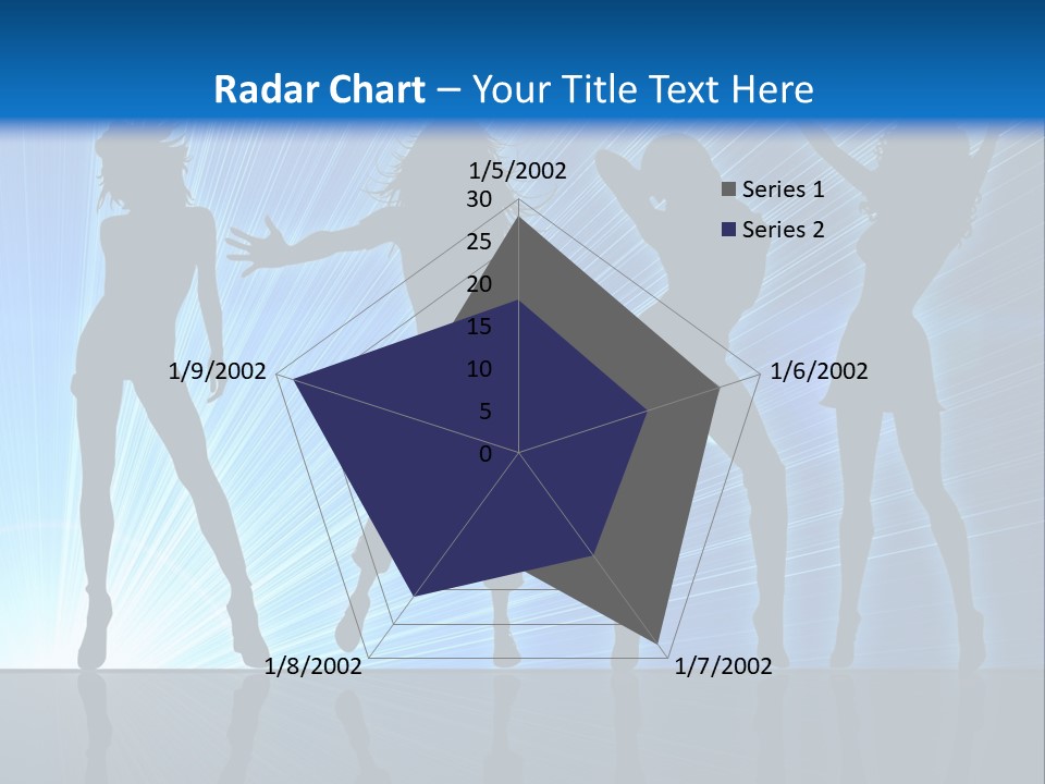 Girls Dancing At A Night Club PowerPoint Template