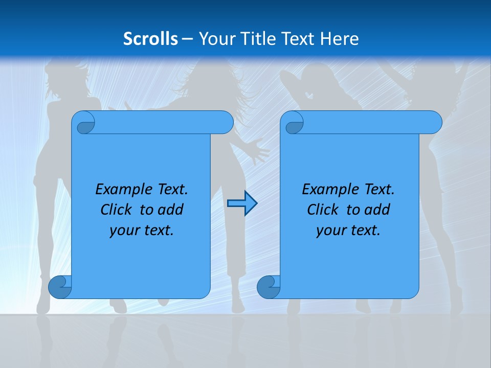 Girls Dancing At A Night Club PowerPoint Template