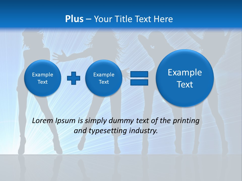 Girls Dancing At A Night Club PowerPoint Template