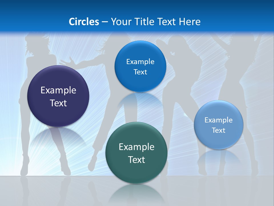 Girls Dancing At A Night Club PowerPoint Template