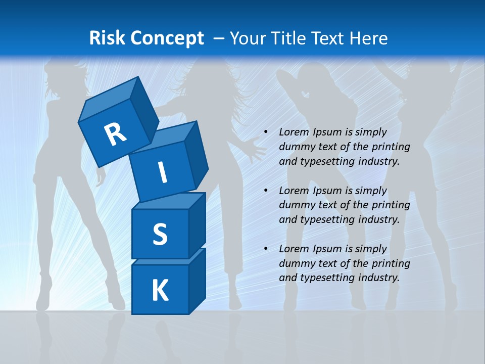 Girls Dancing At A Night Club PowerPoint Template