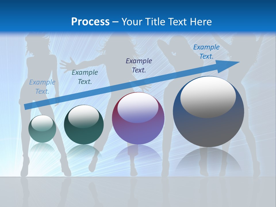 Girls Dancing At A Night Club PowerPoint Template