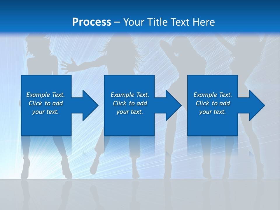 Girls Dancing At A Night Club PowerPoint Template