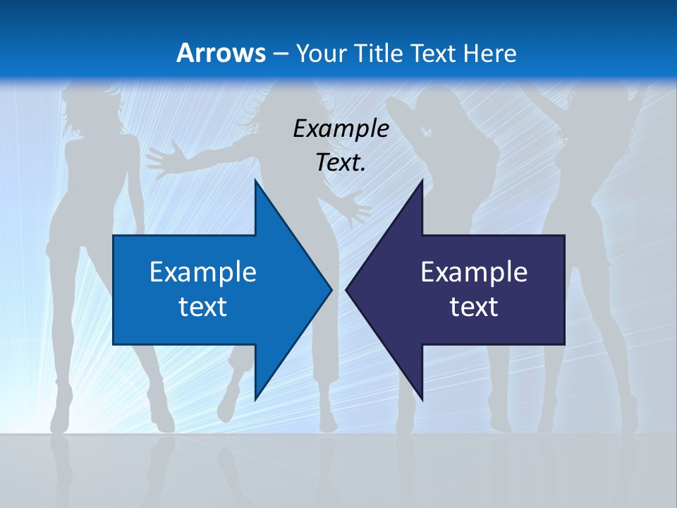 Girls Dancing At A Night Club PowerPoint Template