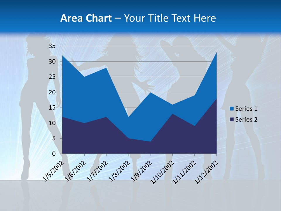 Girls Dancing At A Night Club PowerPoint Template