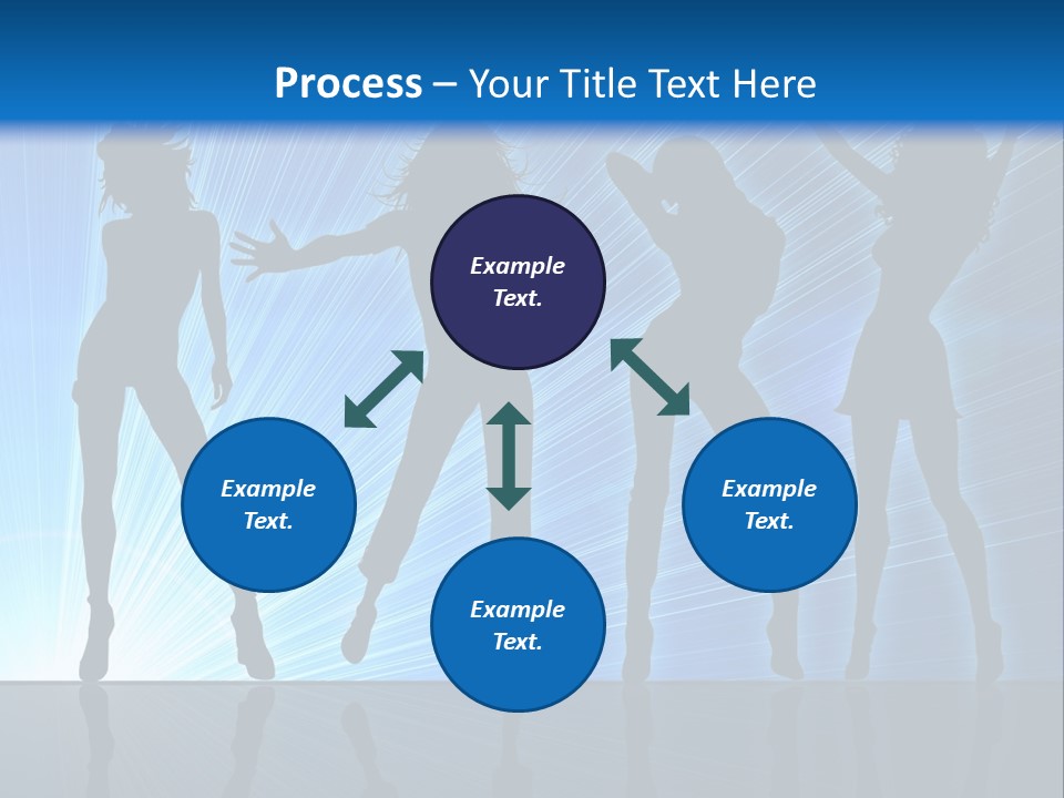 Girls Dancing At A Night Club PowerPoint Template