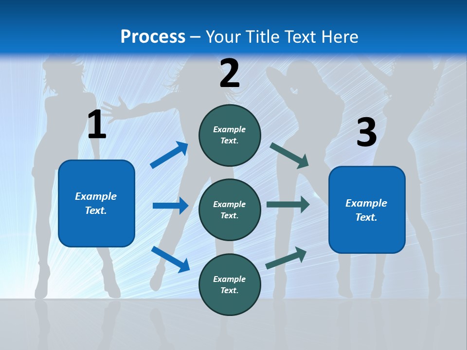 Girls Dancing At A Night Club PowerPoint Template