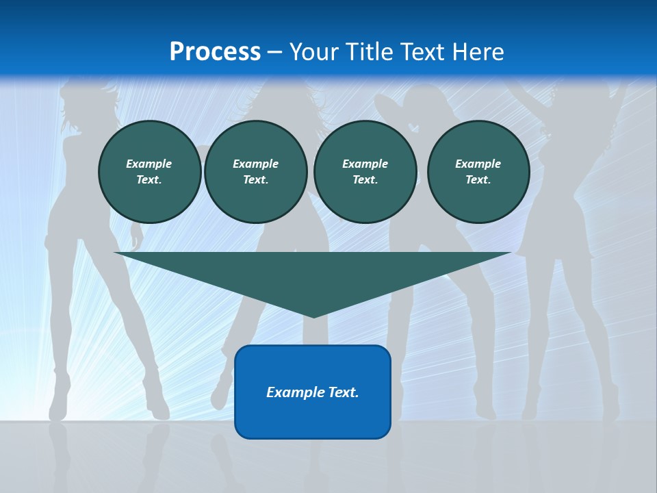 Girls Dancing At A Night Club PowerPoint Template