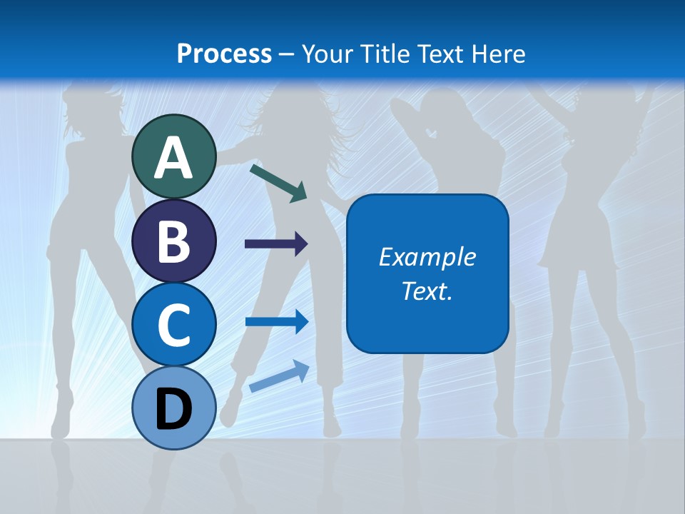 Girls Dancing At A Night Club PowerPoint Template