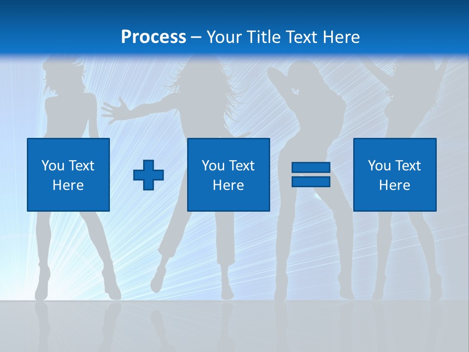 Girls Dancing At A Night Club PowerPoint Template