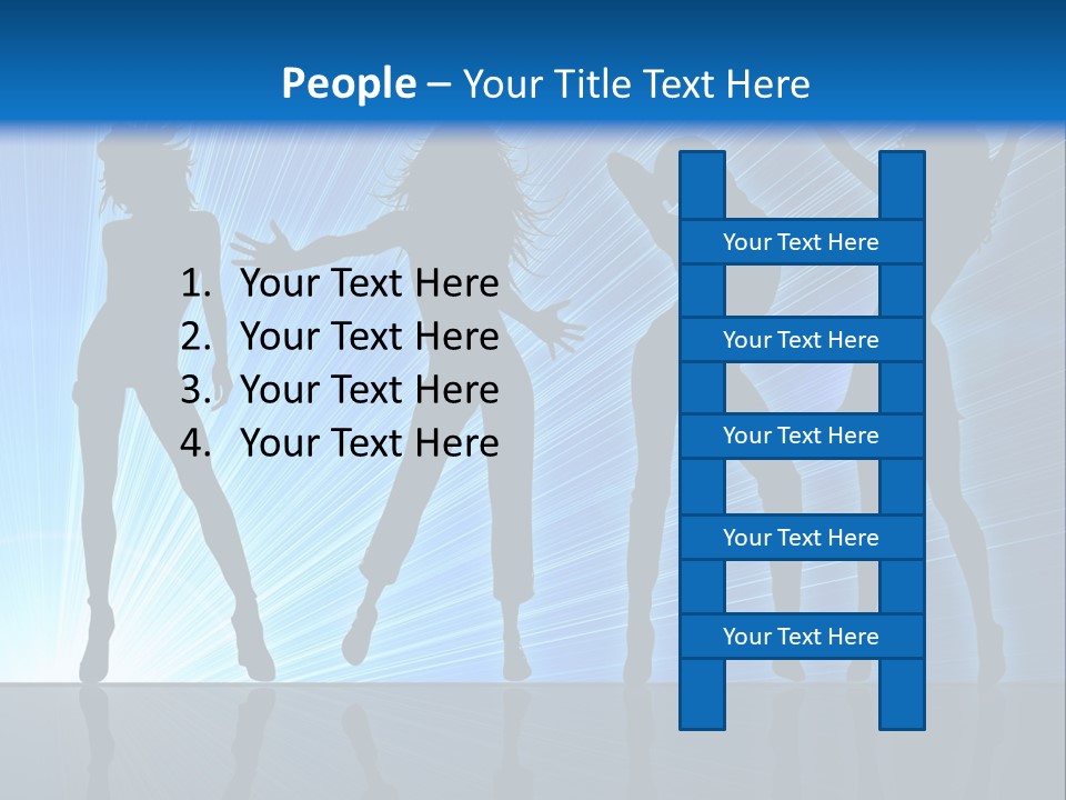 Girls Dancing At A Night Club PowerPoint Template