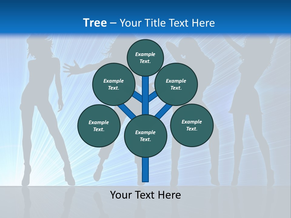 Girls Dancing At A Night Club PowerPoint Template