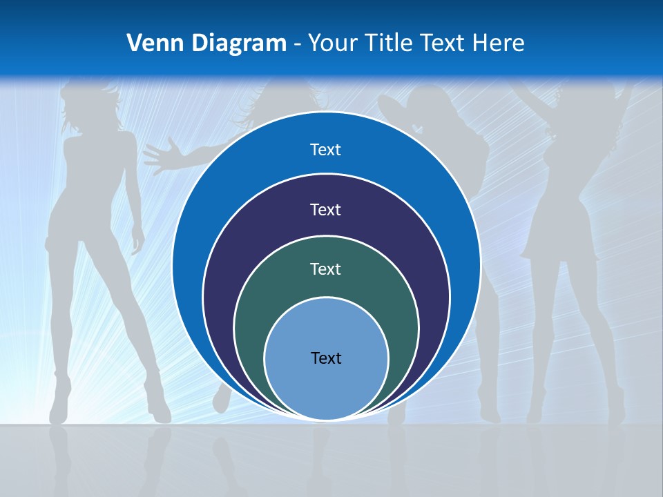 Girls Dancing At A Night Club PowerPoint Template