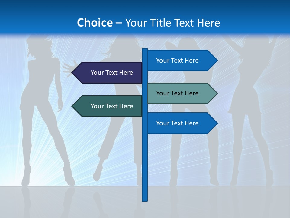 Girls Dancing At A Night Club PowerPoint Template