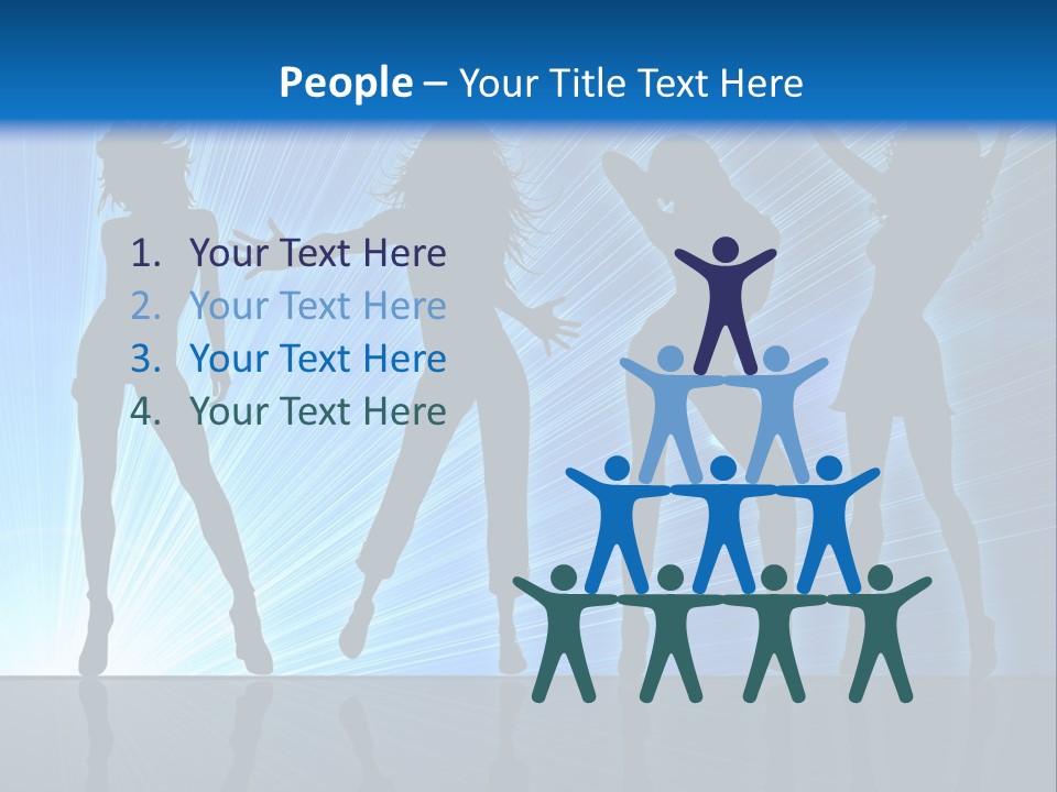 Girls Dancing At A Night Club PowerPoint Template