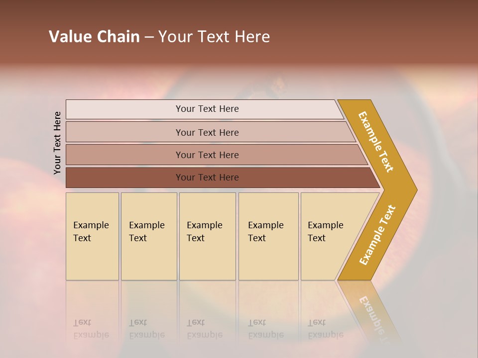 Red Apples With Magnifying Glass PowerPoint Template