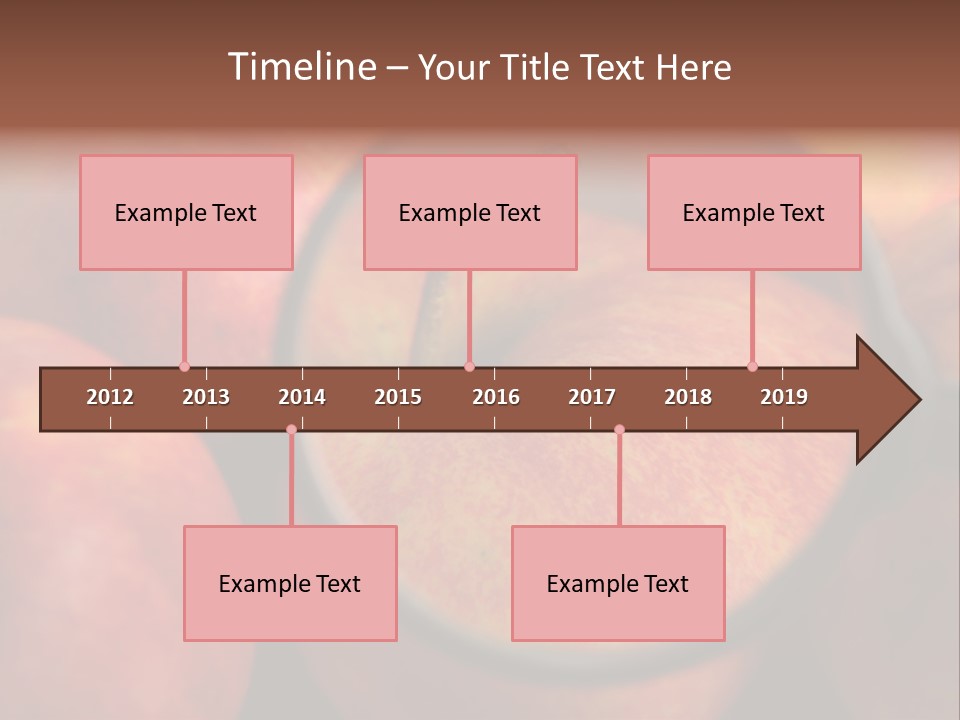 Red Apples With Magnifying Glass PowerPoint Template