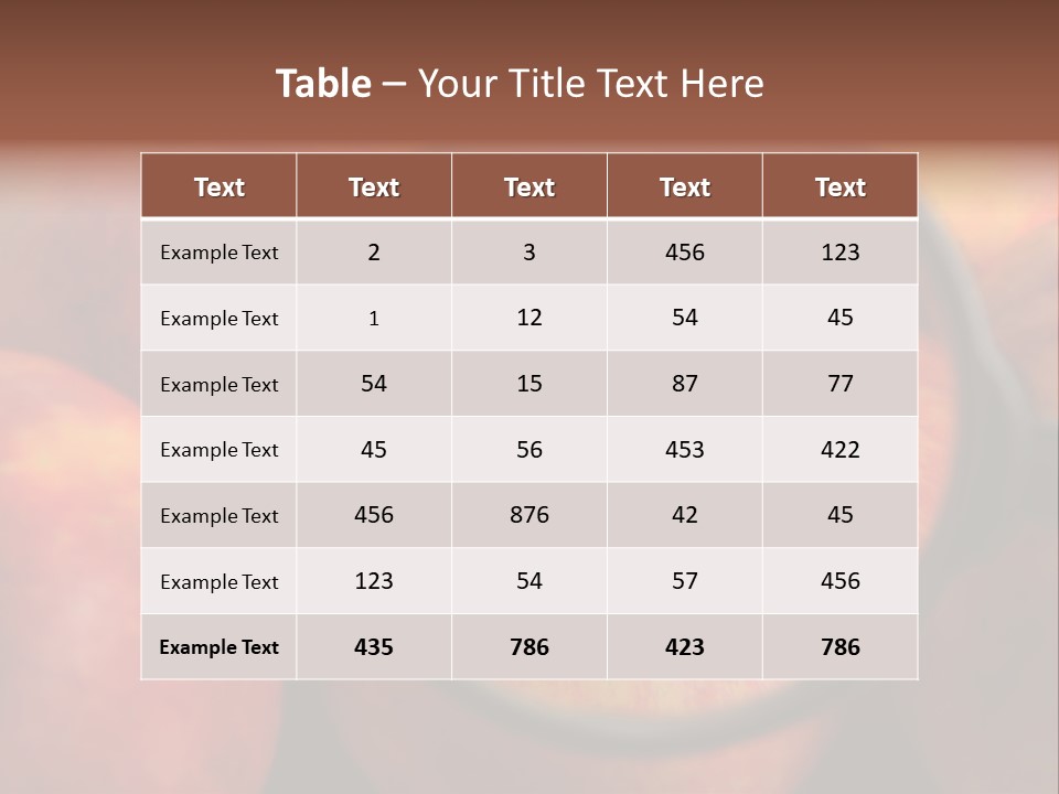 Red Apples With Magnifying Glass PowerPoint Template