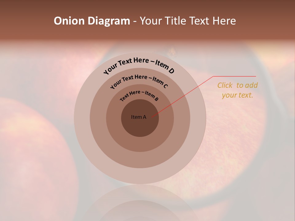 Red Apples With Magnifying Glass PowerPoint Template