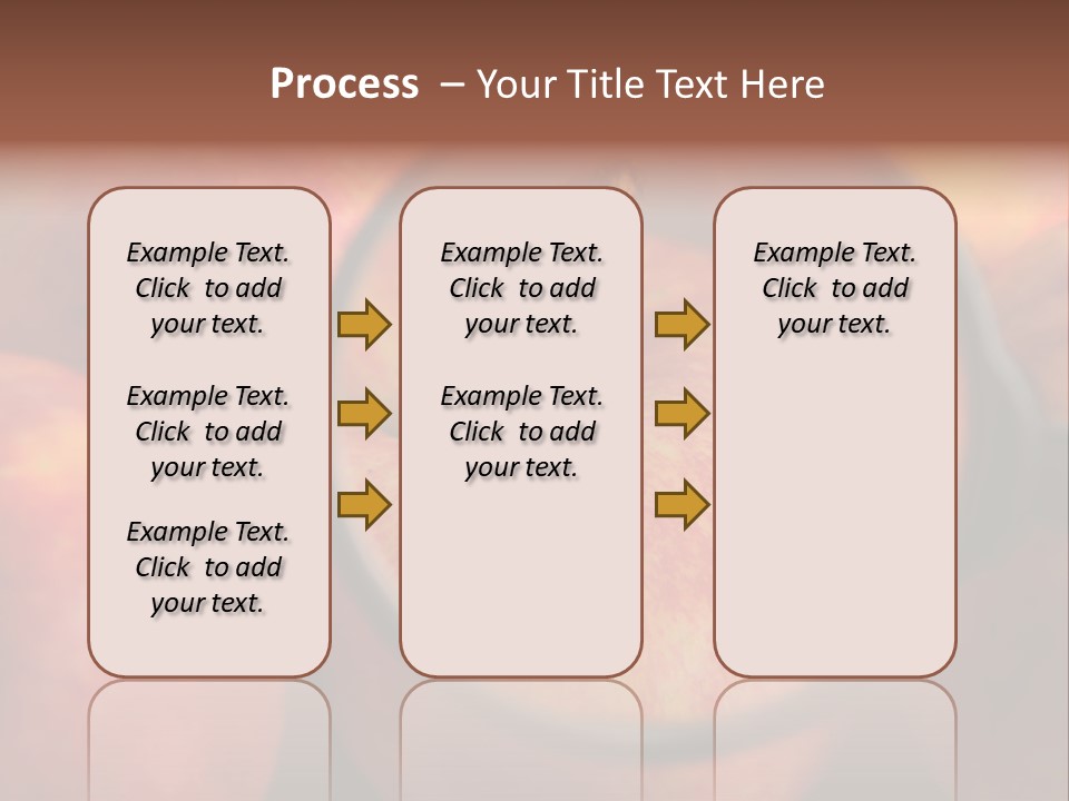 Red Apples With Magnifying Glass PowerPoint Template